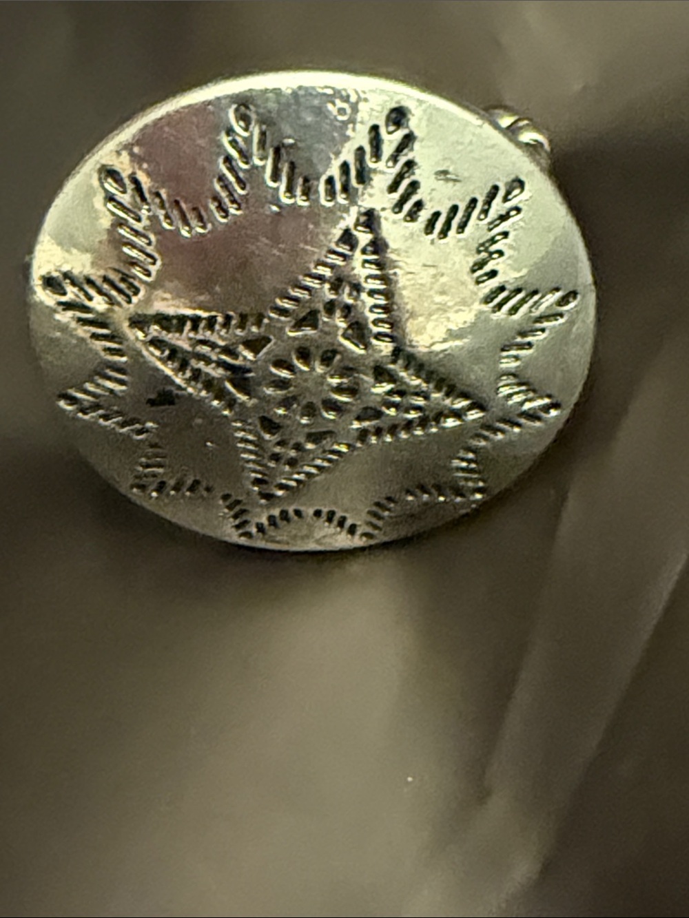 paparazzi Silver Starburst Oval Ring